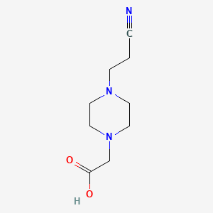 molecular formula C9H15N3O2 B1349905 [4-(2-Cyano-ethyl)-piperazin-1-yl]-acetic acid CAS No. 722491-37-4