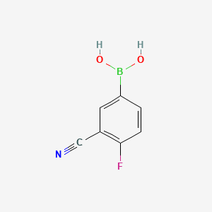 molecular formula C7H5BFNO2 B1349906 3-Cyano-4-fluorophenylboronic acid CAS No. 214210-21-6