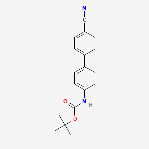 molecular formula C18H18N2O2 B1349908 4-(4'-Cyanophenyl)-1-N-Boc-aniline CAS No. 672309-99-8