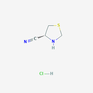 molecular formula C4H7ClN2S B1349909 (R)-4-Cyanothiazolidine hydrochloride CAS No. 391248-17-2