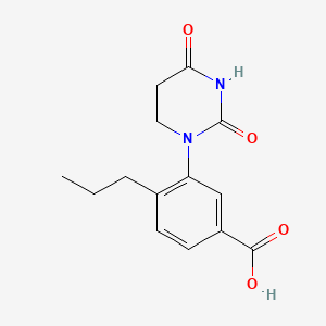 3-(2,4-Dioxohexahydropyrimidin-1-yl)-4-propyl-benzoic acid