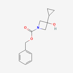 Benzyl 3-cyclopropyl-3-hydroxyazetidine-1-carboxylate