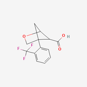 4-[2-(Trifluoromethyl)phenyl]-2-oxabicyclo[2.1.1]hexane-5-carboxylic acid