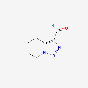 4H,5H,6H,7H-[1,2,3]triazolo[1,5-a]pyridine-3-carbaldehyde