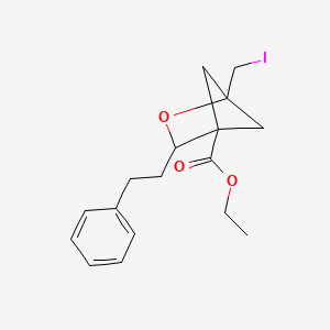 Ethyl 1-(iodomethyl)-3-(2-phenylethyl)-2-oxabicyclo[2.1.1]hexane-4-carboxylate