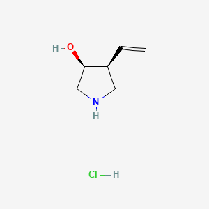 rac-(3R,4R)-4-ethenylpyrrolidin-3-ol hydrochloride