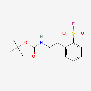 tert-butyl N-{2-[2-(fluorosulfonyl)phenyl]ethyl}carbamate