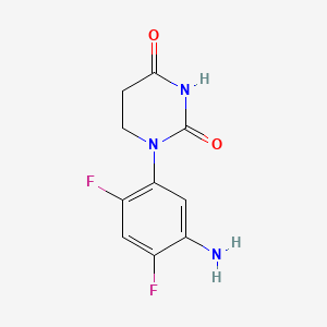 1-(5-Amino-2,4-difluoro-phenyl)hexahydropyrimidine-2,4-dione