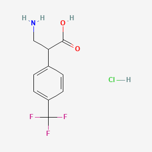 3-Amino-2-(4-(trifluoromethyl)phenyl)propanoic acid hydrochloride