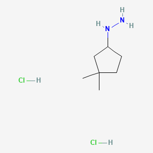 (3,3-Dimethylcyclopentyl)hydrazine dihydrochloride