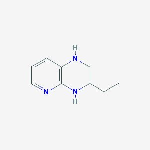 molecular formula C9H13N3 B13499296 3-ethyl-1H,2H,3H,4H-pyrido[2,3-b]pyrazine 