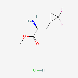 methyl (2S)-2-amino-3-(2,2-difluorocyclopropyl)propanoate hydrochloride