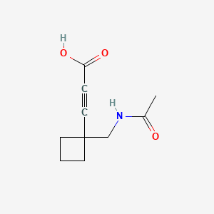 3-(1-(Acetamidomethyl)cyclobutyl)propiolic acid