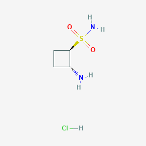 rac-(1R,2R)-2-aminocyclobutane-1-sulfonamide hydrochloride