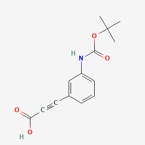 3-(3-{[(Tert-butoxy)carbonyl]amino}phenyl)prop-2-ynoic acid