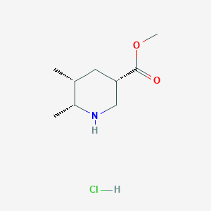 rac-methyl (3R,5S,6S)-5,6-dimethylpiperidine-3-carboxylate hydrochloride