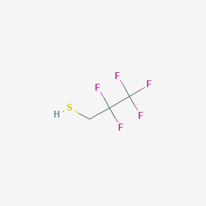 molecular formula C3H3F5S B13499375 2,2,3,3,3-Pentafluoropropane-1-thiol 