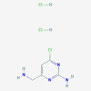 4-(Aminomethyl)-6-chloropyrimidin-2-amine dihydrochloride