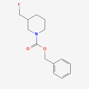 molecular formula C14H18FNO2 B13499420 Benzyl 3-(fluoromethyl)piperidine-1-carboxylate 