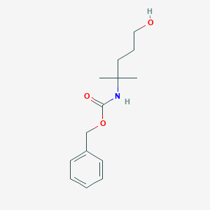 molecular formula C14H21NO3 B13499431 Benzyl (5-hydroxy-2-methylpentan-2-yl)carbamate 