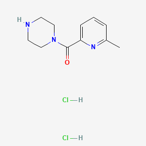 molecular formula C11H17Cl2N3O B13499435 1-(6-Methylpyridine-2-carbonyl)piperazine dihydrochloride 