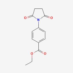 molecular formula C13H13NO4 B1349944 Ethyl 4-(2,5-dioxopyrrolidin-1-yl)benzoate CAS No. 92634-76-9