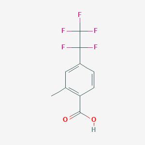 2-Methyl-4-(1,1,2,2,2-pentafluoroethyl)benzoic acid