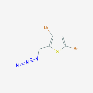 molecular formula C5H3Br2N3S B13499478 2-(Azidomethyl)-3,5-dibromothiophene 