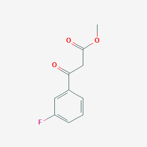 molecular formula C10H9FO3 B1349949 Methyl 3-fluorobenzoylacetate CAS No. 260246-17-1
