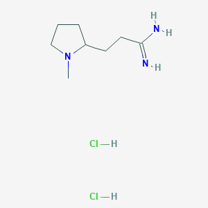 3-(1-Methylpyrrolidin-2-yl)propanimidamide dihydrochloride