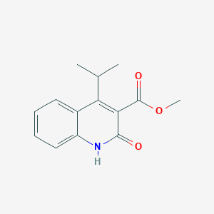 molecular formula C14H15NO3 B1349950 Methyl 2-hydroxy-4-isopropyl-3-quinolinecarboxylate CAS No. 672310-22-4