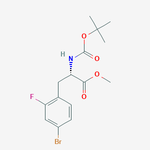 methyl (2S)-3-(4-bromo-2-fluorophenyl)-2-{[(tert-butoxy)carbonyl]amino}propanoate