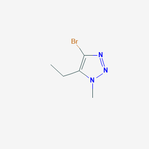 molecular formula C5H8BrN3 B13499510 4-bromo-5-ethyl-1-methyl-1H-1,2,3-triazole 