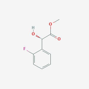 molecular formula C9H9FO3 B13499517 methyl (2S)-2-(2-fluorophenyl)-2-hydroxyacetate 