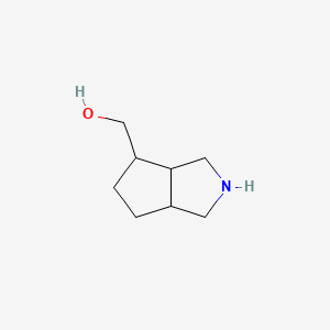 molecular formula C8H15NO B13499530 (Octahydrocyclopenta[c]pyrrol-4-yl)methanol 