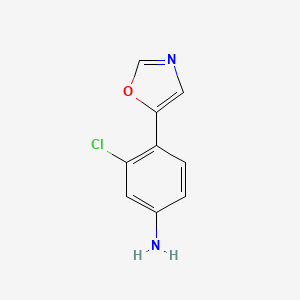 3-Chloro-4-(1,3-oxazol-5-yl)aniline