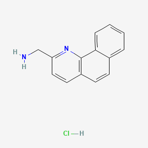 molecular formula C14H13ClN2 B13499550 1-{Benzo[h]quinolin-2-yl}methanamine hydrochloride 