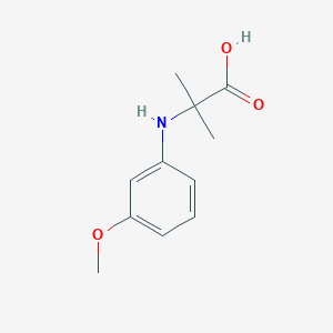 molecular formula C11H15NO3 B1349956 Alanine, N-(3-methoxyphenyl)-2-methyl- 