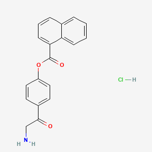 4-(2-Aminoacetyl)phenylnaphthalene-1-carboxylatehydrochloride