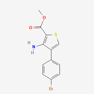 molecular formula C12H10BrNO2S B1349961 Methyl 3-amino-4-(4-bromophenyl)thiophene-2-carboxylate CAS No. 156274-31-6