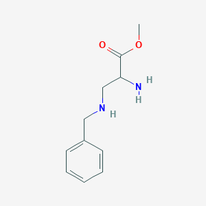 molecular formula C11H16N2O2 B13499613 Methyl 2-amino-3-(benzylamino)propanoate 