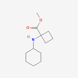 Methyl 1-(cyclohexylamino)cyclobutane-1-carboxylate