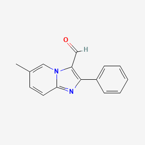 molecular formula C15H12N2O B1349965 6-Methyl-2-phenylimidazo[1,2-a]pyridine-3-carbaldehyde CAS No. 727975-78-2