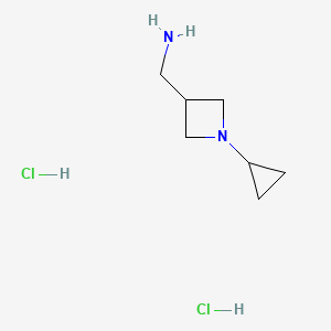 1-(1-Cyclopropylazetidin-3-yl)methanamine dihydrochloride