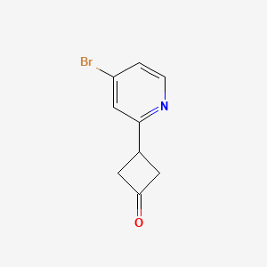 3-(4-Bromopyridin-2-yl)cyclobutan-1-one