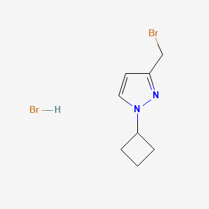 3-(bromomethyl)-1-cyclobutyl-1H-pyrazole hydrobromide