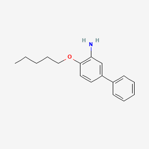 molecular formula C17H21NO B1349974 2-Pentyloxy-5-phenylaniline CAS No. 206761-83-3