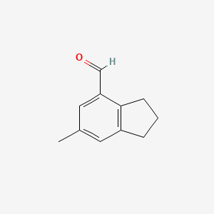 6-methyl-2,3-dihydro-1H-indene-4-carbaldehyde