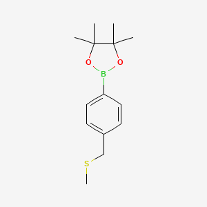 4,4,5,5-Tetramethyl-2-(4-((methylthio)methyl)phenyl)-1,3,2-dioxaborolane