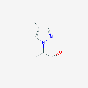 3-(4-Methyl-1h-pyrazol-1-yl)butan-2-one